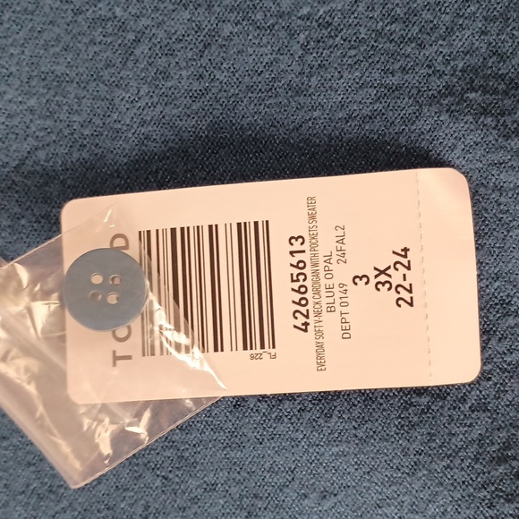 Torrid Women's V-neck cardigan made from 100% viscose knit - Picture 4 of 9